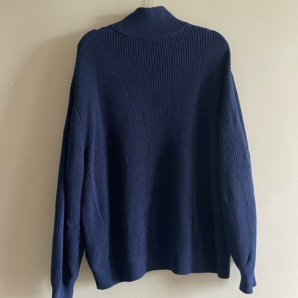 Aritzia TNA Blue Zip Sweater - Picture 3 of 3